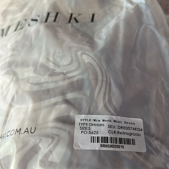 MESHKI Mia Mesh Mini Dress NEW with Tags Size Small - Picture 4 of 4
